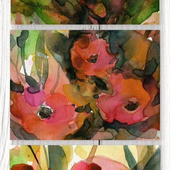 Bundle of 3 Small Floral Watercolor Paintings - Little Dreams Collection 3 - Picture 5 of 10